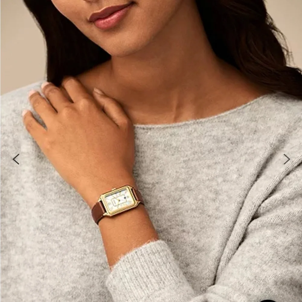 COPY - Fossil watch: Raquel Three-Hand Date Medium Brown Leather Watch - Picture 3 of 5
